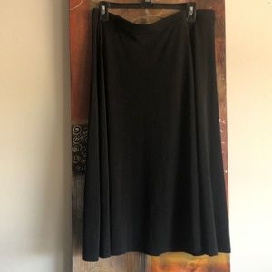 Midi Black Skirt